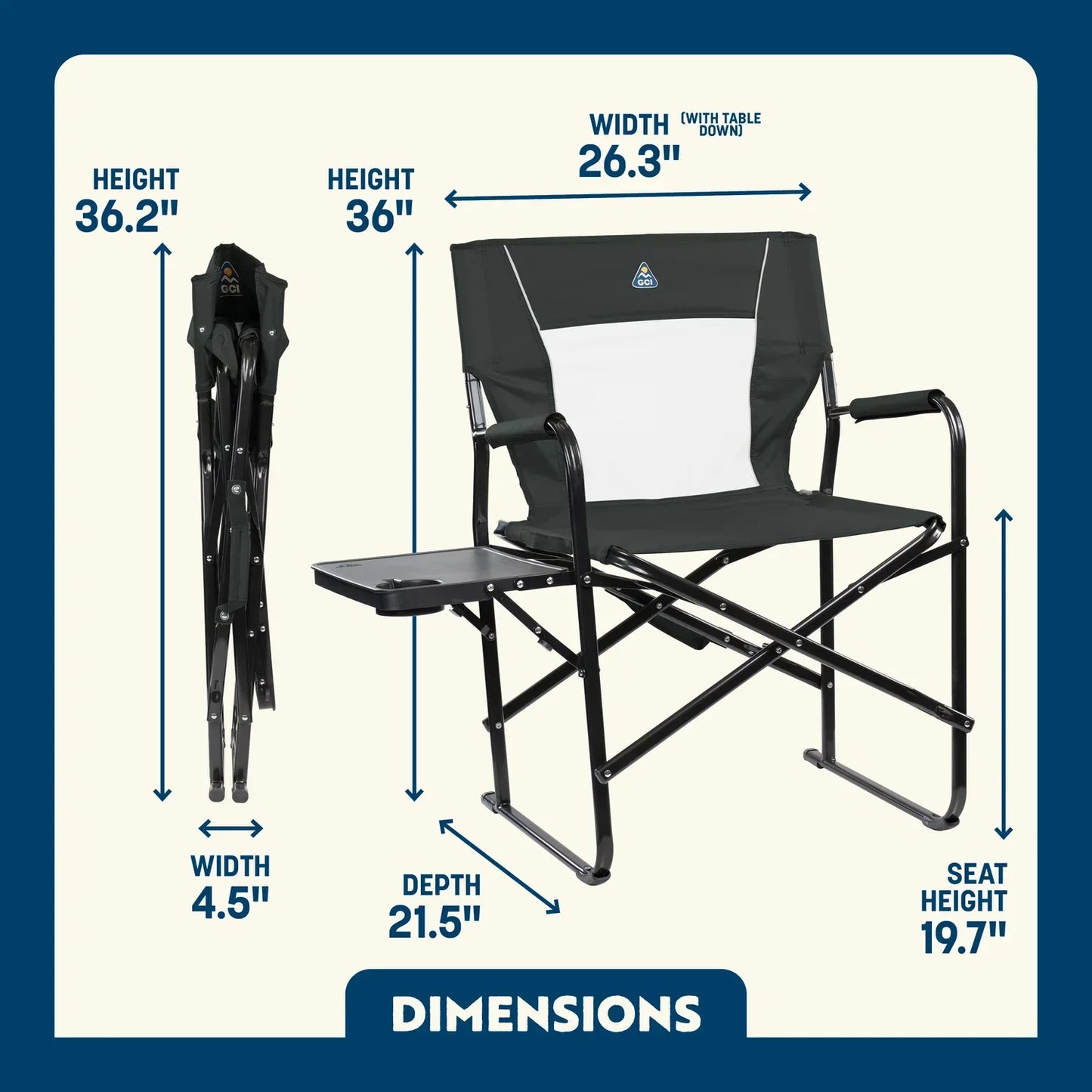 Slim-Fold Director's Chair XL L0