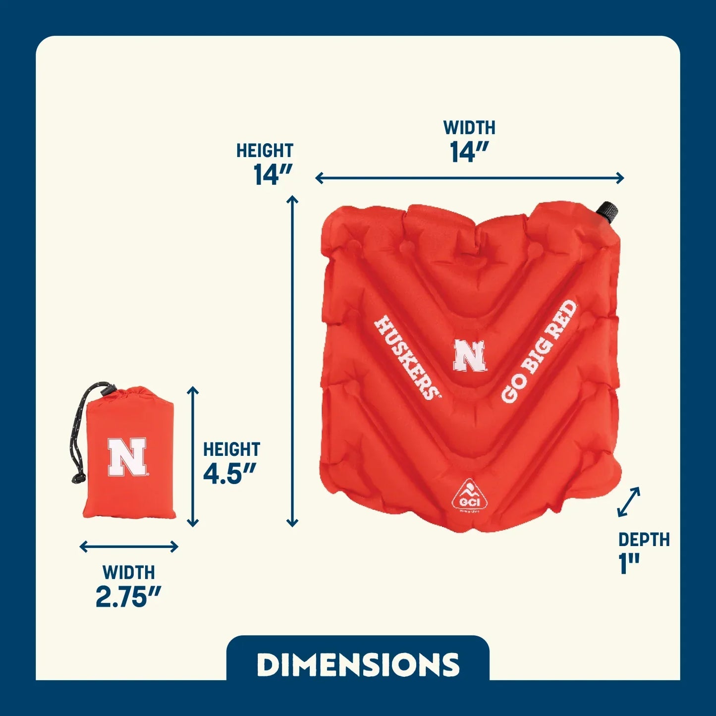 V Seat - Nebraska Cornhuskers J1