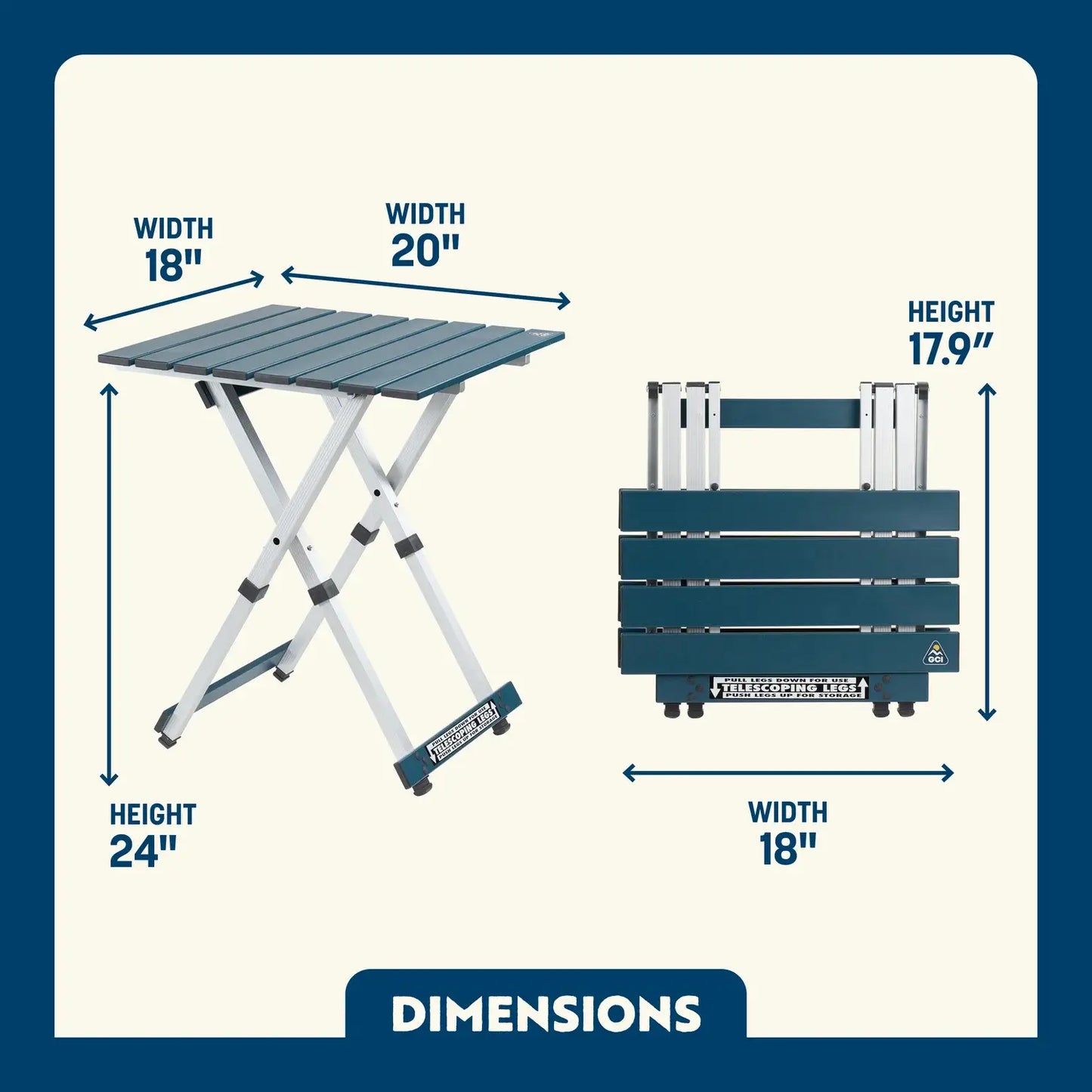Compact Camp Table 20 Z6