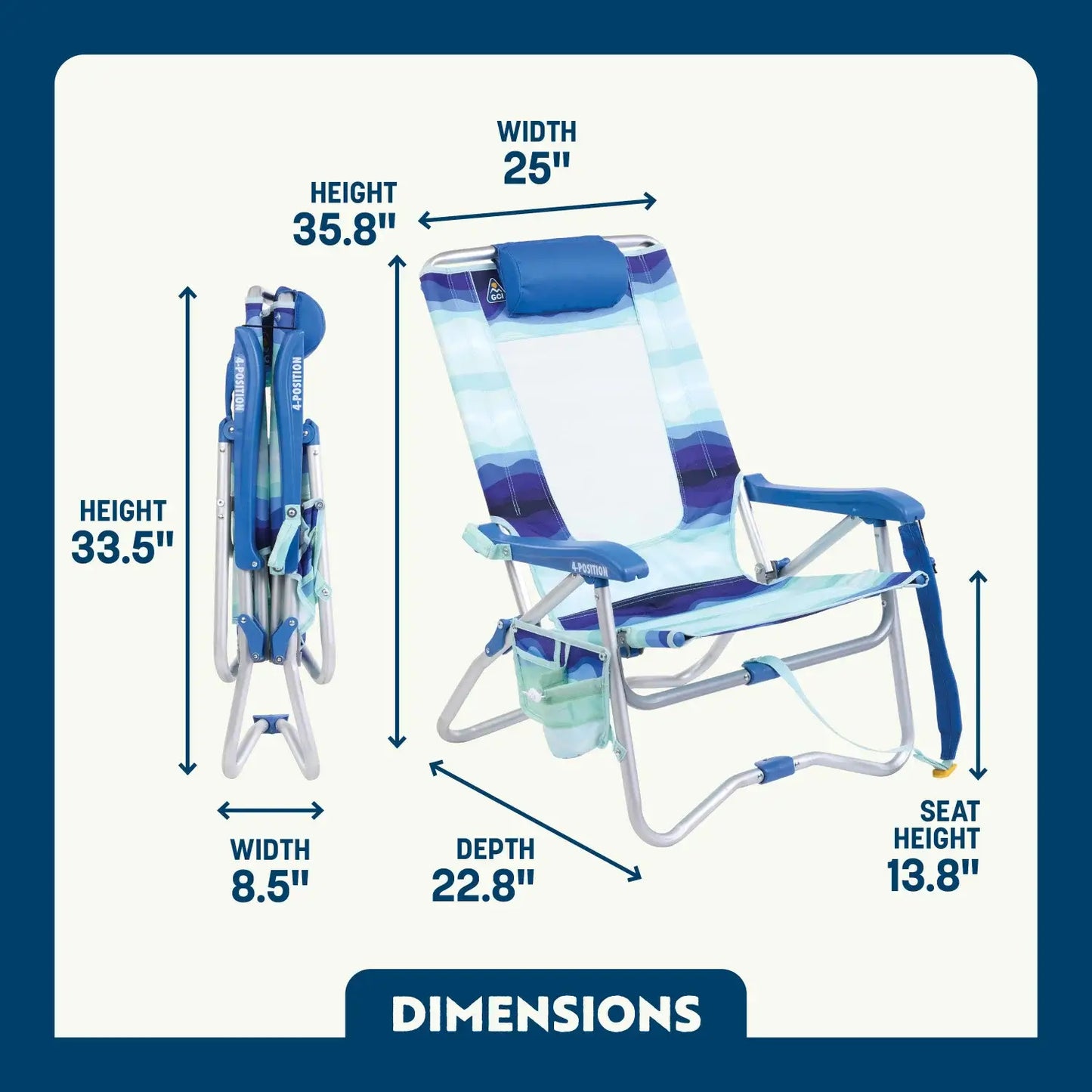 Bi-Fold Beach Chair R1
