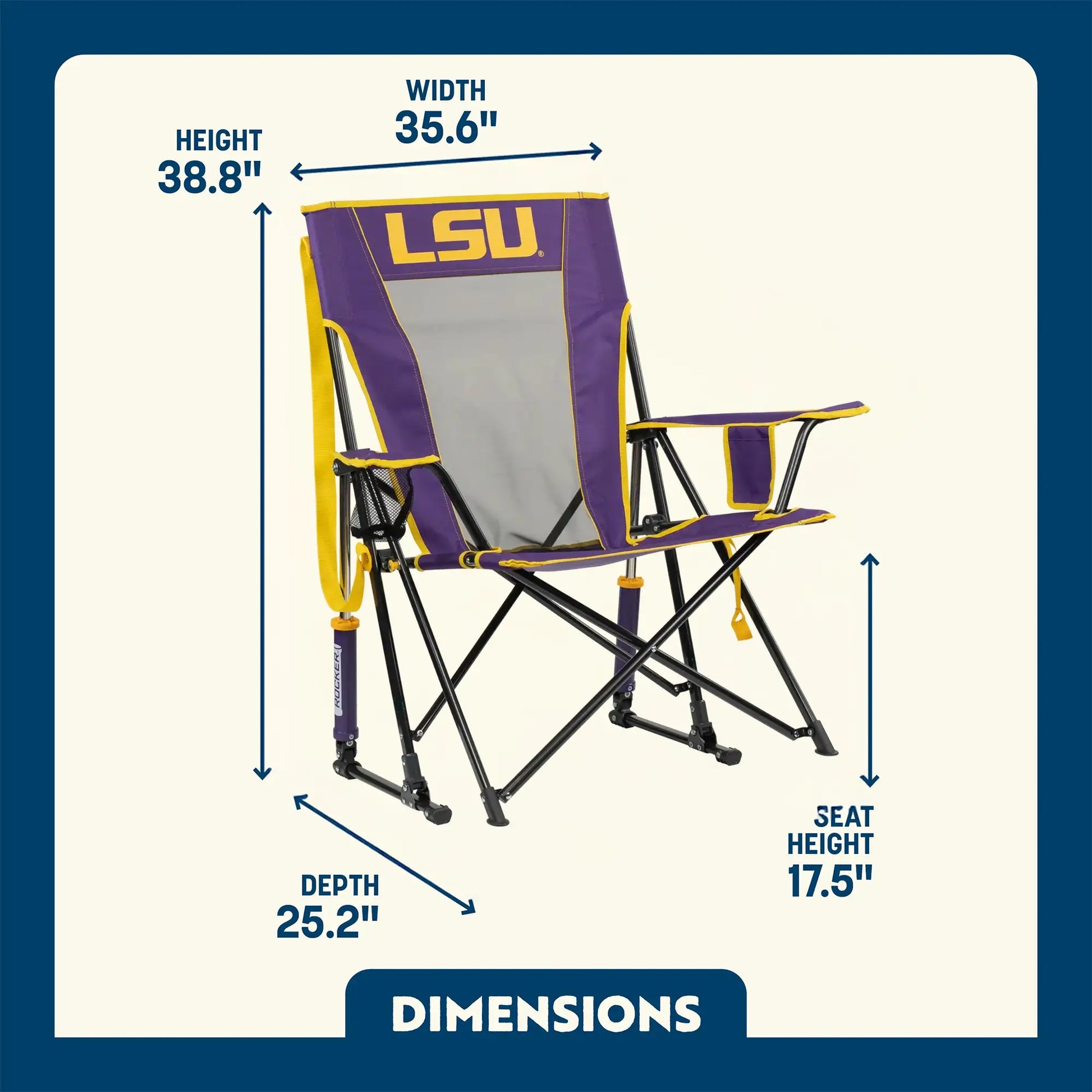 Comfort Pro Rocker - LSU Tigers I4