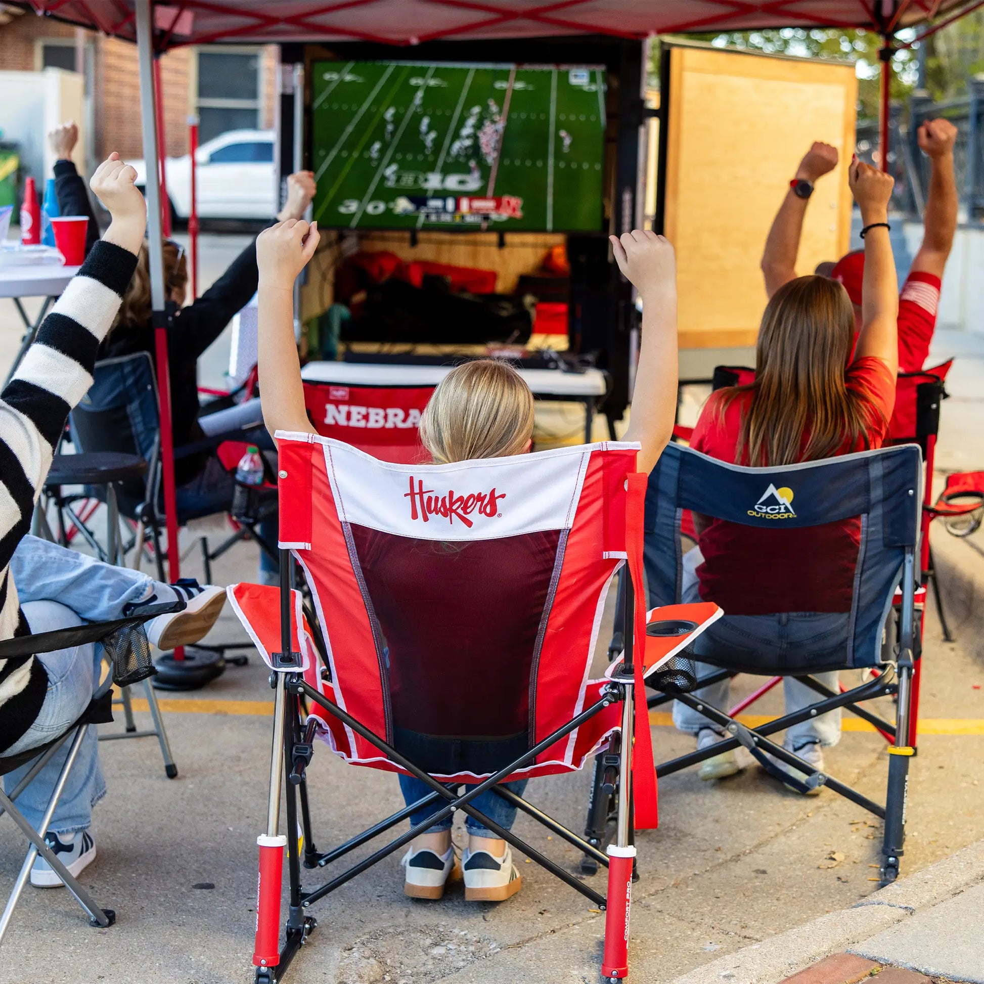 Comfort Pro Rocker - Nebraska Cornhuskers L7