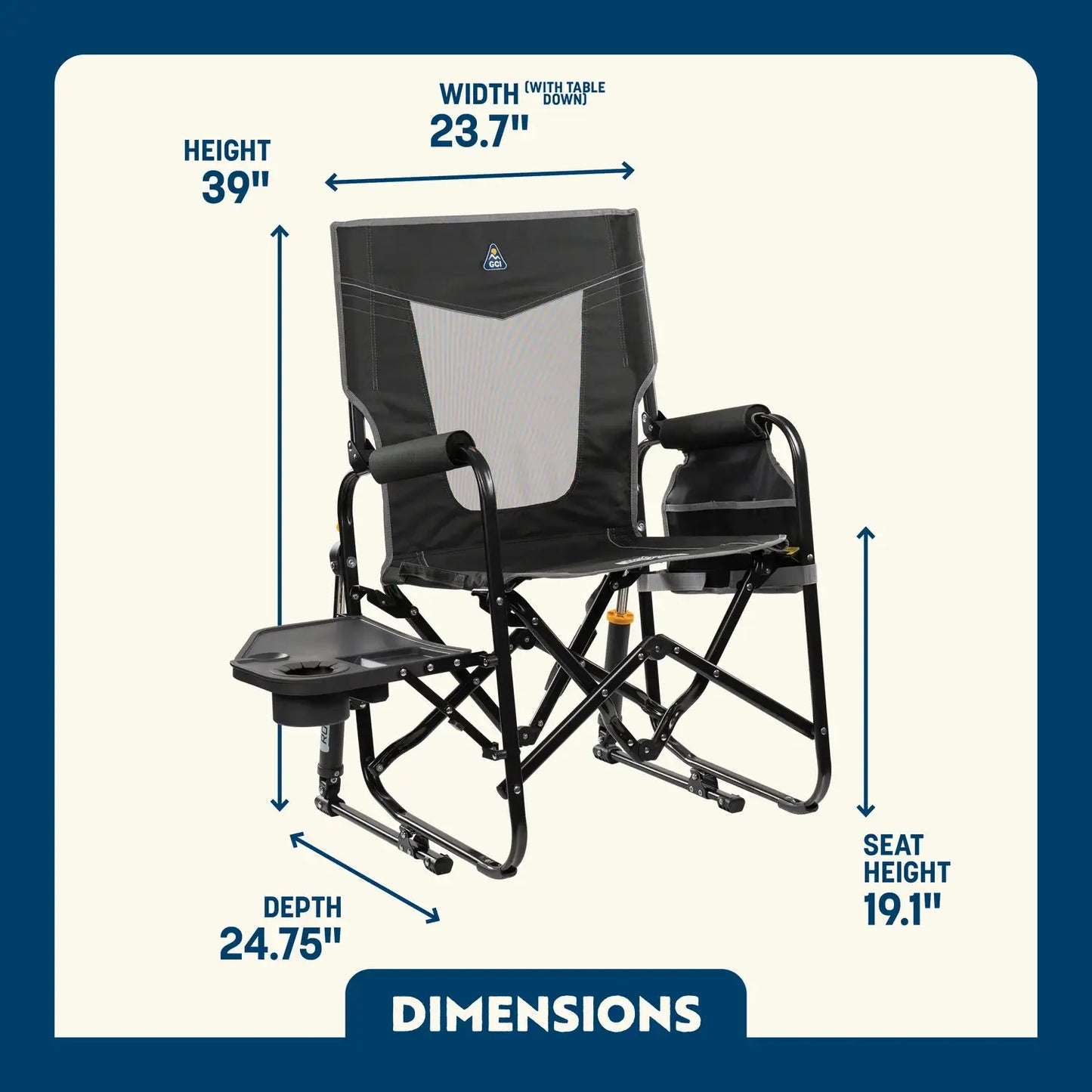 Stowaway Rocker with Side Table M3