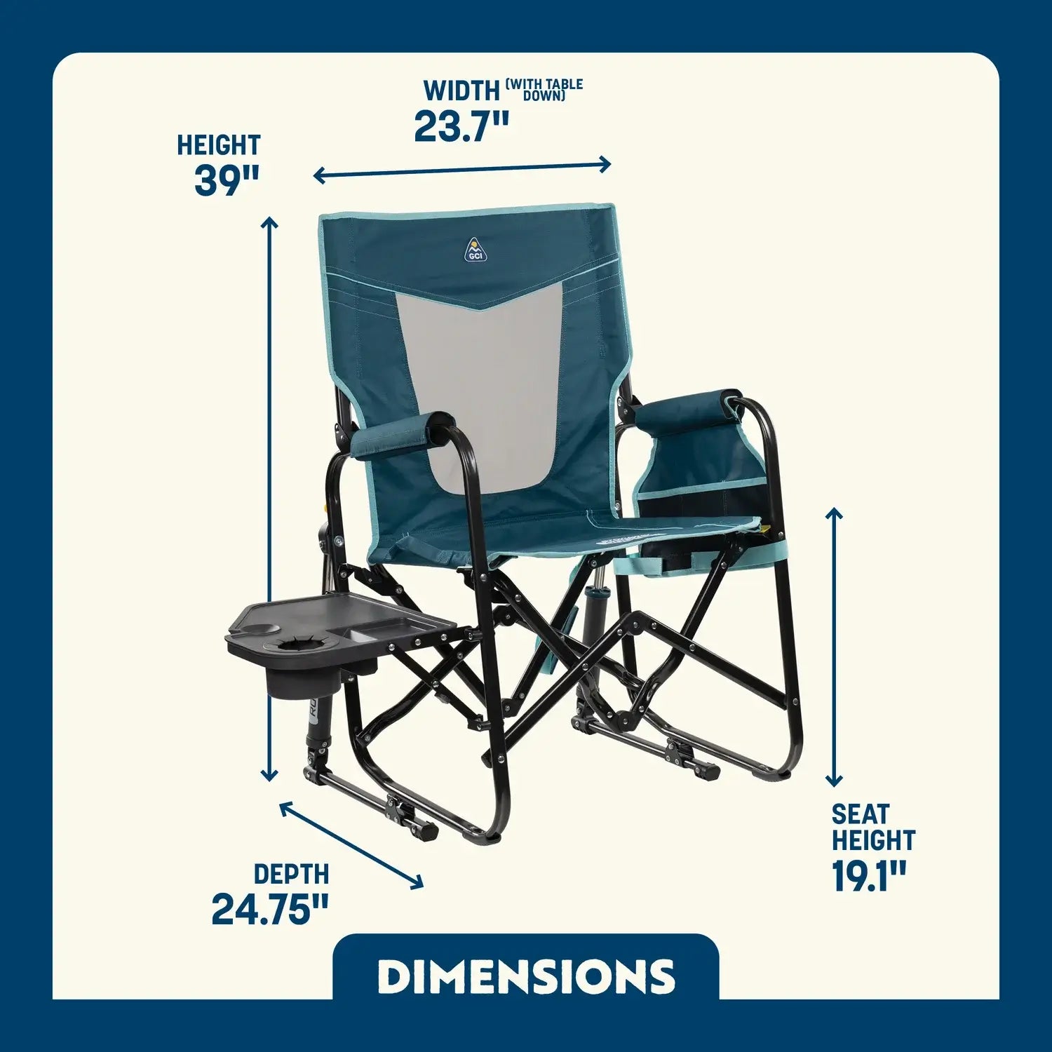 Stowaway Rocker with Side Table M3
