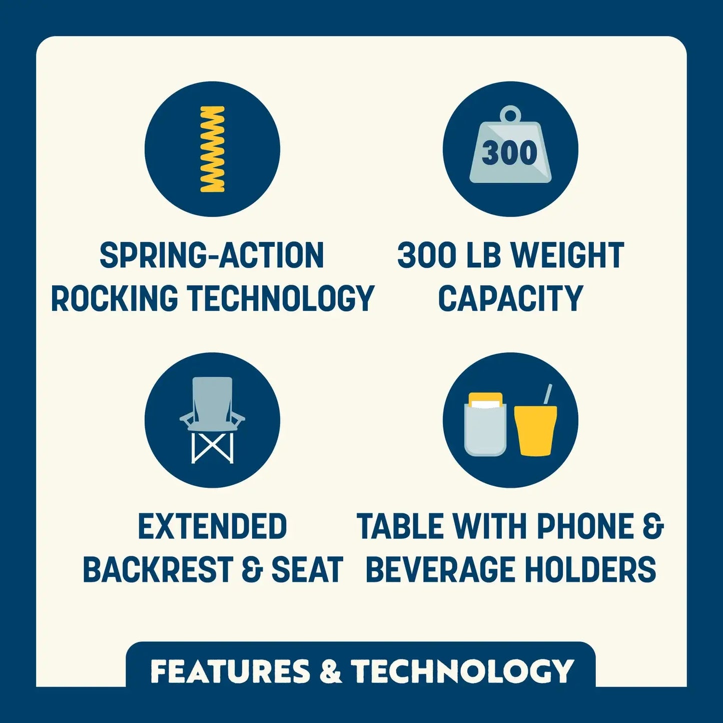 Stowaway Rocker with Side Table M3